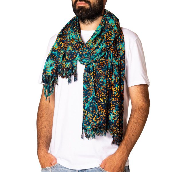 PANASIAM Pareo Sarong Wachsbatik Blautöne aus günstig online kaufen