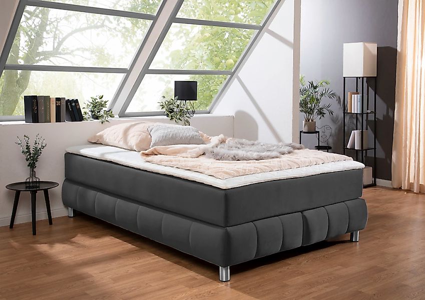 Home affaire Boxspringbett "Salo" Ohne Kopfteil, inkl. Topper, auch in Über günstig online kaufen