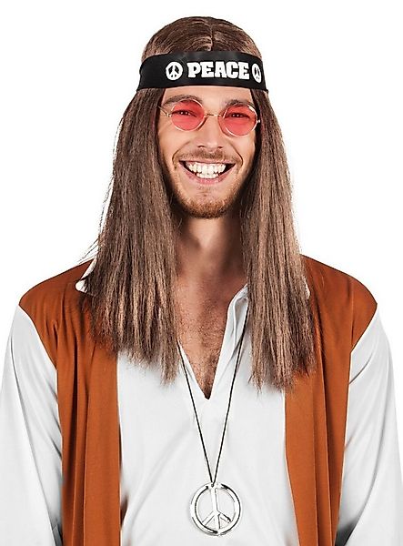 Boland Hippie-Kostüm Peace Accessoire-Set für Fasching Karnevalskostüme, St günstig online kaufen