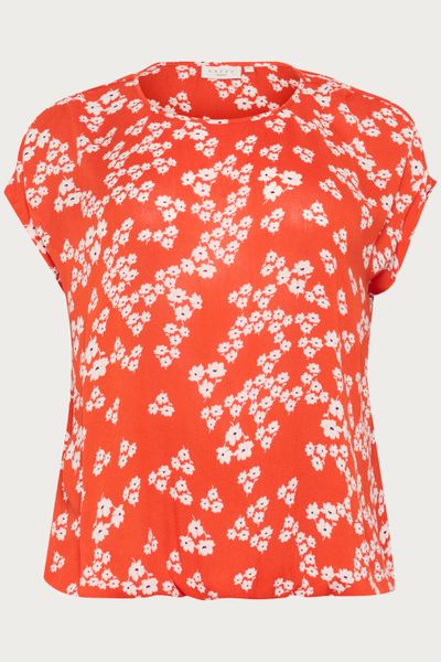 KAFFE Curve Kurzarmbluse Kurzarm-Bluse KCami Große günstig online kaufen
