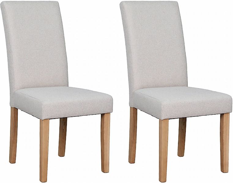 byLIVING Esszimmerstuhl "Elias" (Set) 2 Stk. Webstoff mit Massivholz - Gest günstig online kaufen