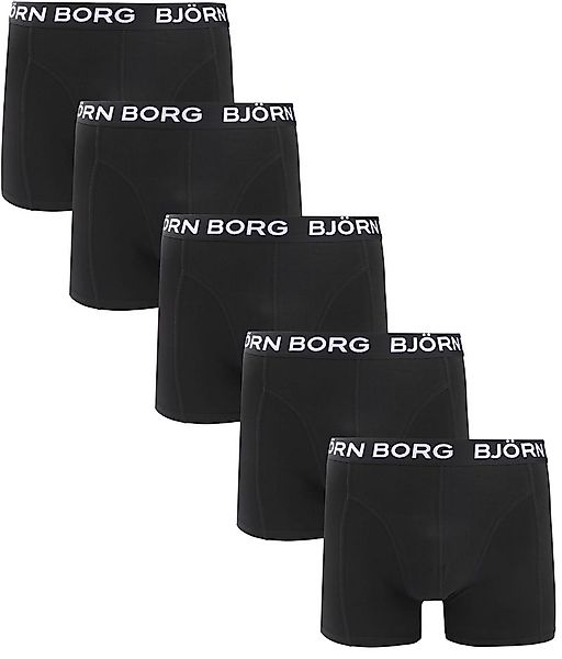 Bjorn Borg Boxers Cotton Stretch 5-Pack Schwarz - Größe XXL günstig online kaufen