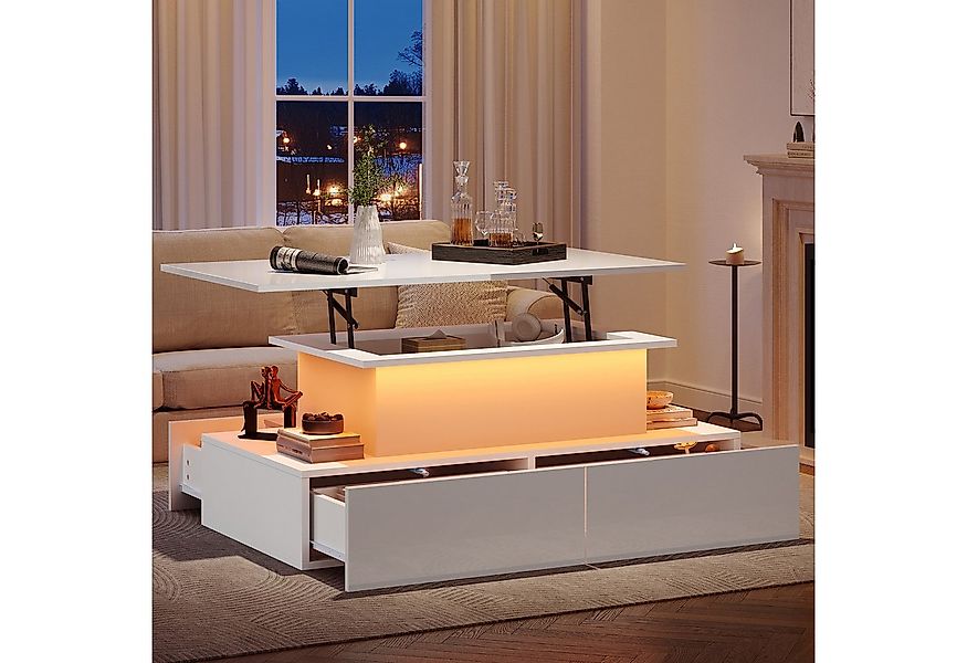 REDOM Couchtisch mit Stauraum (Satztisch, Wohnzimmertisch, Beistelltisch, 1 günstig online kaufen