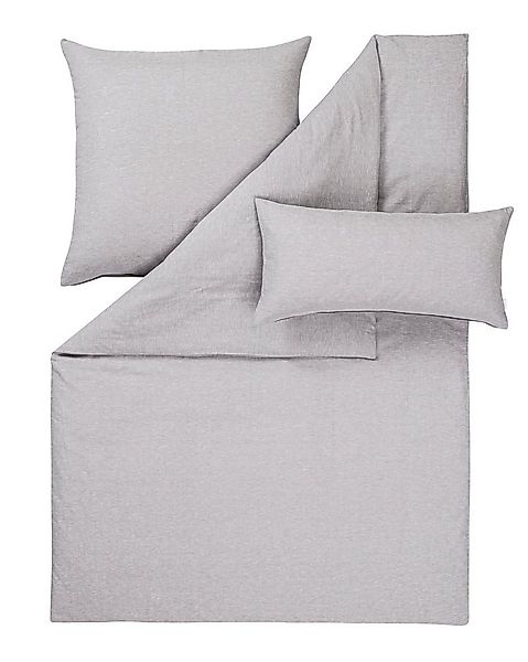 Estella Bettwäsche Estella Halbleinen Sommer Bettwäsche 135x200 Alvaro grau günstig online kaufen