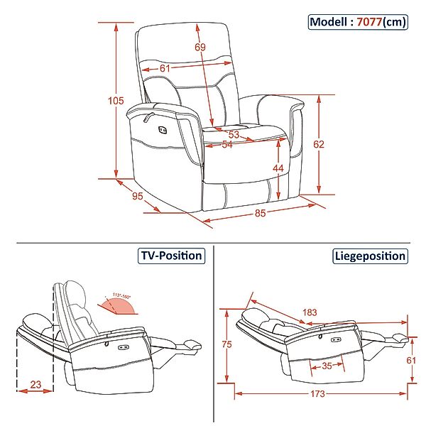 MCombo Relaxsessel M MCombo Relaxsessel mit günstig online kaufen