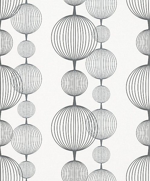 Marburg Vliestapete Weiß, grafisch, moderne Tapete für Wohnzimmer Schlafzim günstig online kaufen