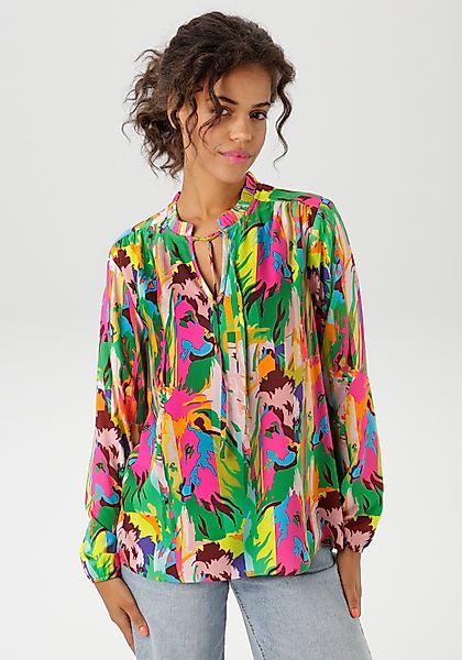 Aniston CASUAL Schlupfbluse mit Löwenköpfen im günstig online kaufen