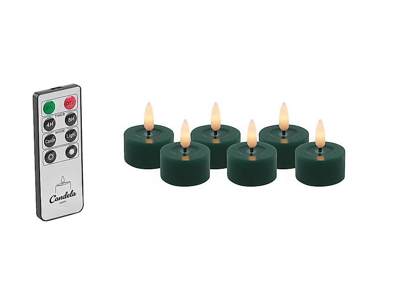 LC Home LED-Kerze LED Kerzen Set Winter Echtwachs Timerfunktion Fernbedienu günstig online kaufen