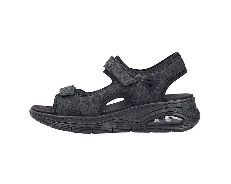 Rieker 67666 schwarz/grau Damen Sandale günstig online kaufen
