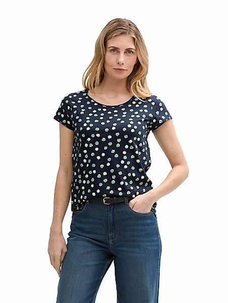 TOM TAILOR T-Shirt, mit All-Over Print günstig online kaufen