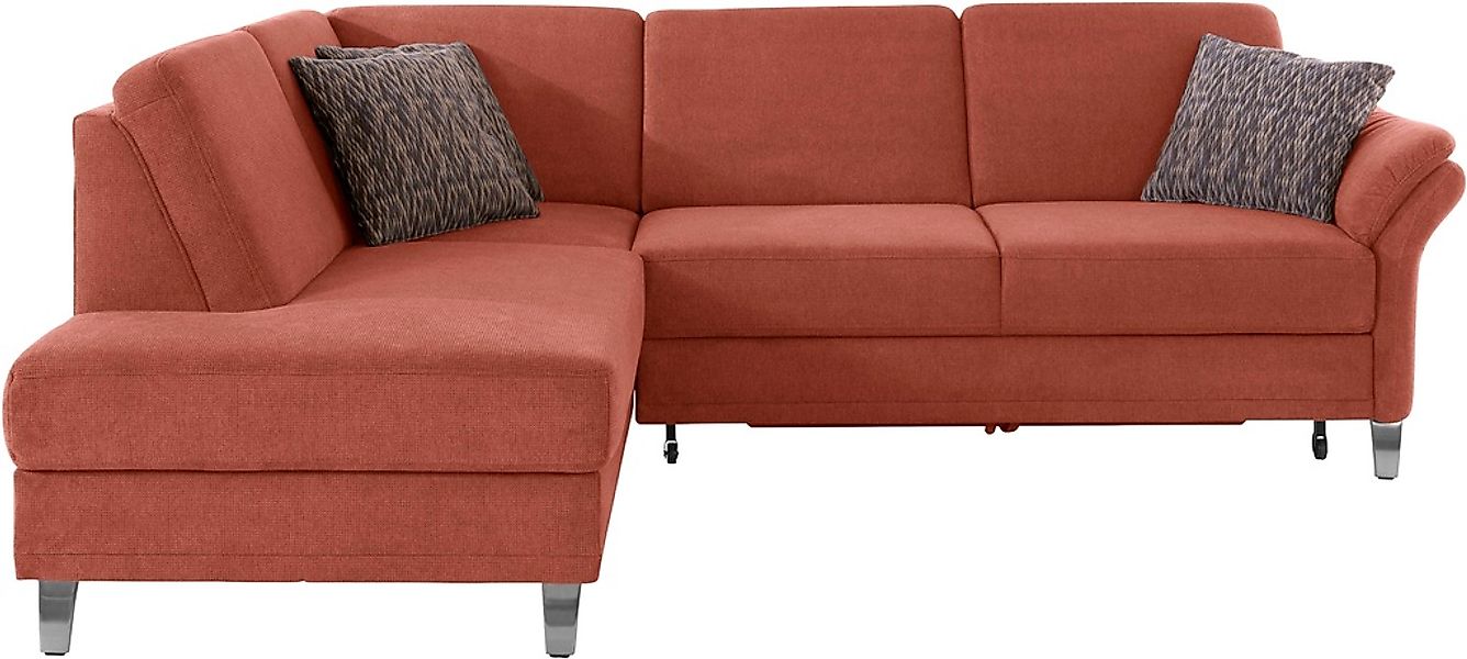 sit&more Ecksofa »Clio L-Form«, wahlweise mit Bettfunktion und Bettkasten, günstig online kaufen