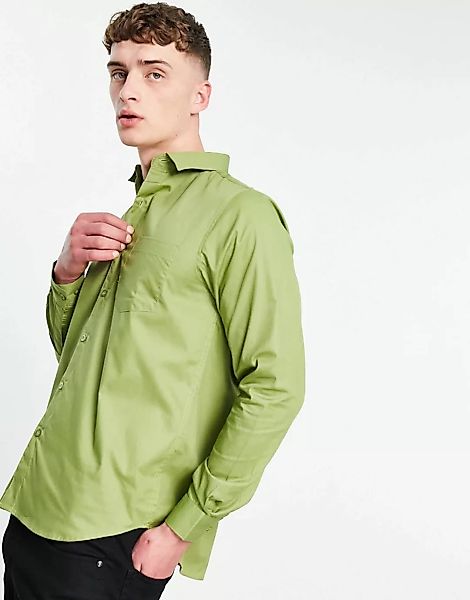 Bolongaro Trevor – Klassisches, schmal geschnittenes Hemd-Grün günstig online kaufen