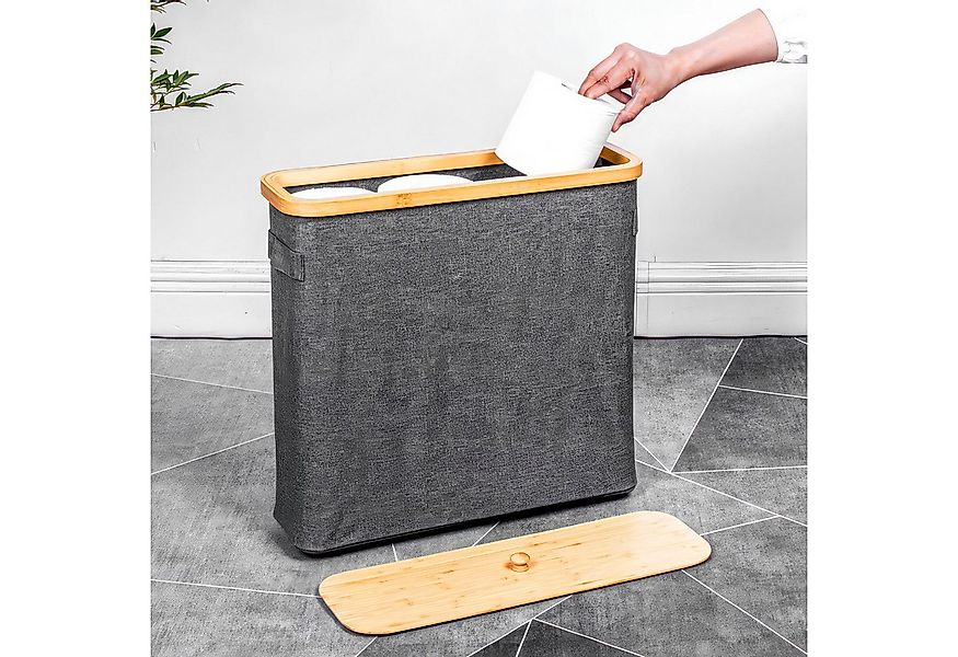 BlingBin Toilettenpapierhalter 45L Toilettenpapier Aufbewahrung Korb mit Ba günstig online kaufen