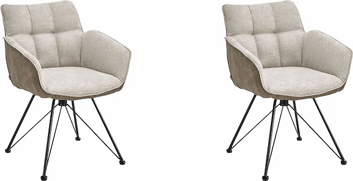 set one by Musterring Esszimmerstuhl »Frisco-B«, (Set), 2 St., Microfaser-C günstig online kaufen