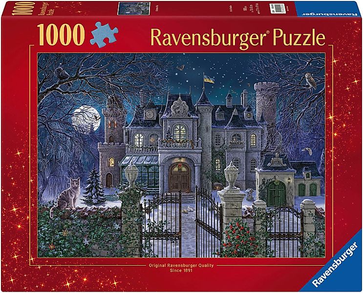 Ravensburger Puzzle Die Weihnachtsvilla, 1000 Puzzleteile, günstig online kaufen