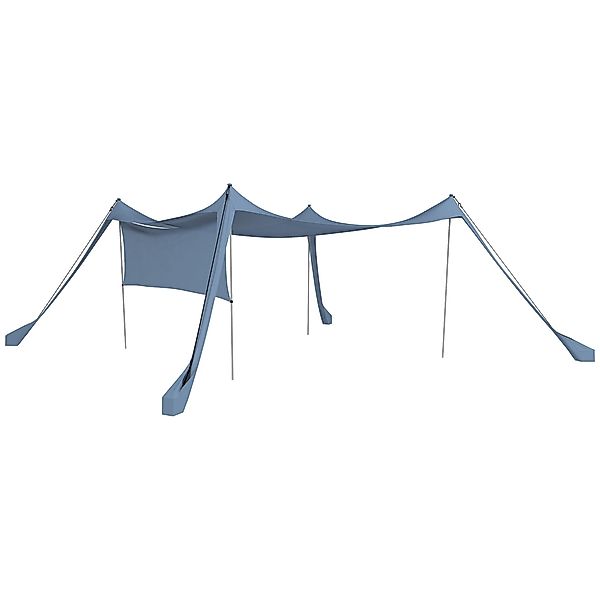 Outsunny Sonnensegel Wetterschutz mit Stahlstangen, Schaufel, günstig online kaufen