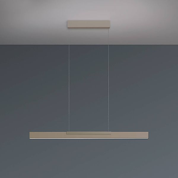Bopp LED-Hängelampe Nano 2.0, Länge 100 cm, taupe, Metall günstig online kaufen