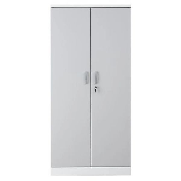 PROREGAL® Aktenschrank Aktenschrank Beetle, HxBxT 195x92x42cm, Weiß-Grau günstig online kaufen
