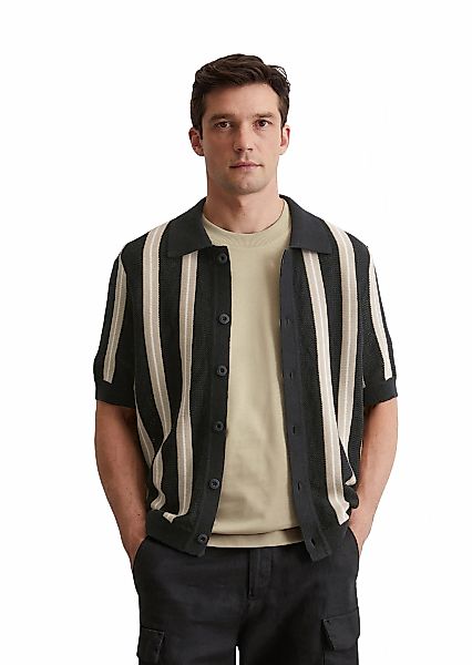 Marc O'Polo Knitted Crochet Hemd Short Sleeves Schwarz - Größe M günstig online kaufen