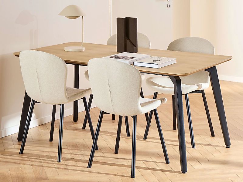 ACTONA GROUP Esszimmer-Set "Essgruppe, Speisetisch mit Wohnzimmerstühlen", günstig online kaufen