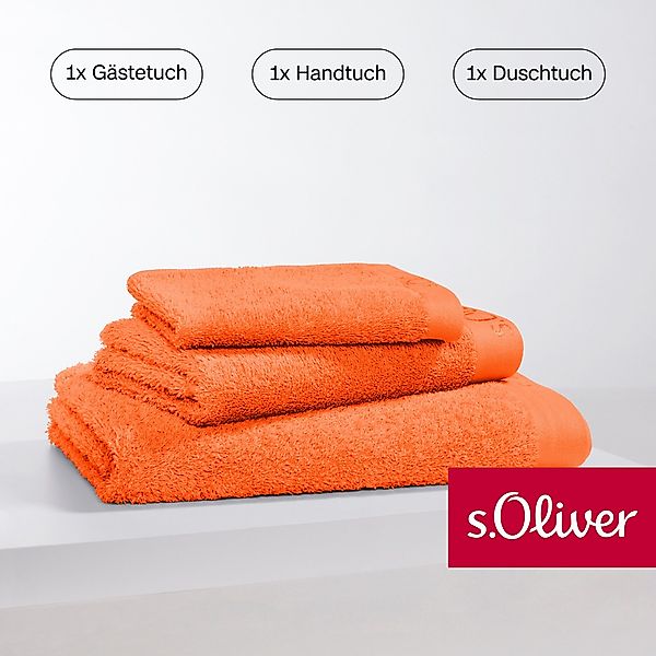s.Oliver Handtuch Set »s.Oliver, Premium Qualität, 600 gr/m²«, Set, 8 St., günstig online kaufen