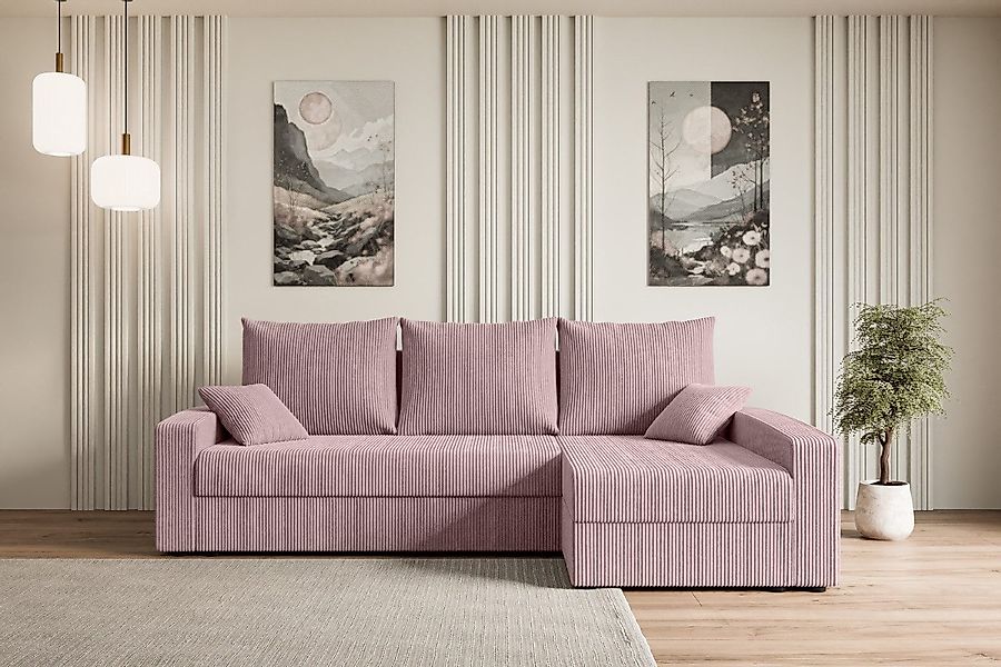 ALTDECOR Ecksofa ALESIA-L, Couch mit Schlaffunktion, günstig online kaufen