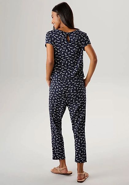 Aniston SELECTED Jumpsuit, mit Palmen bedruckt günstig online kaufen