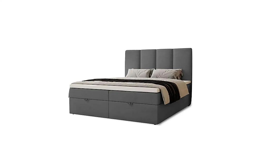 Boxbett mit Stauraum  Macclesfield ¦ grau ¦ Maße (cm): B: 161 H: 110 Betten günstig online kaufen