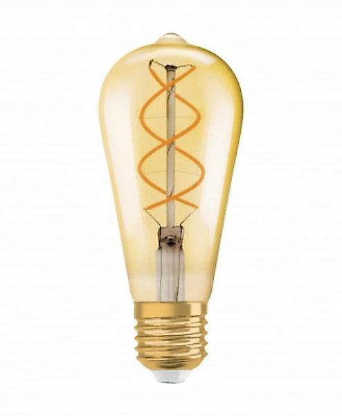 OSRAM LED VINTAGE 1906 LEDISON 25 FS DIM Warmweiß Filament Gold E27 Glühlam günstig online kaufen