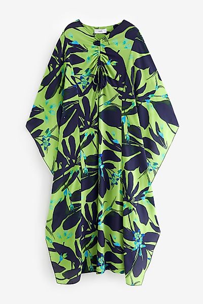 Next Partykleid Langärmeliges Kaftankleid mit geraffter günstig online kaufen