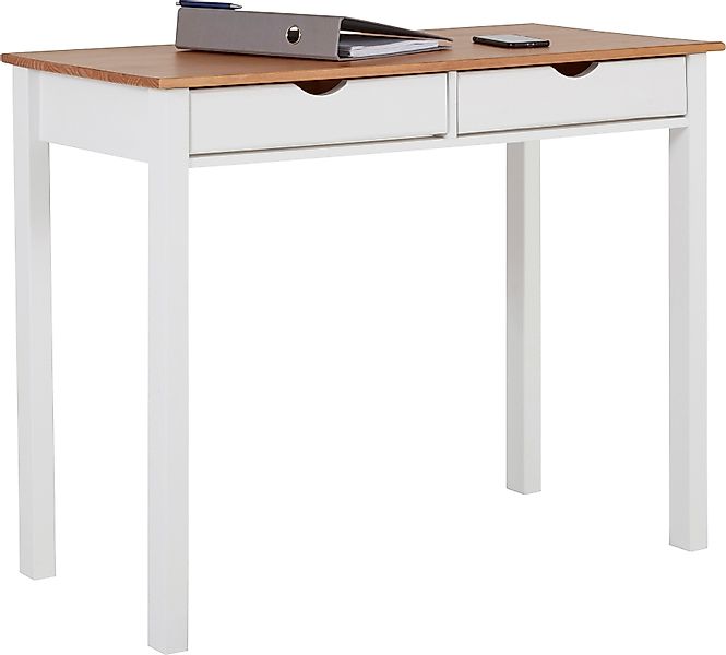 INOSIGN Schreibtisch Gava, Kiefernholz, Griffmulden, unterschiedliche günstig online kaufen