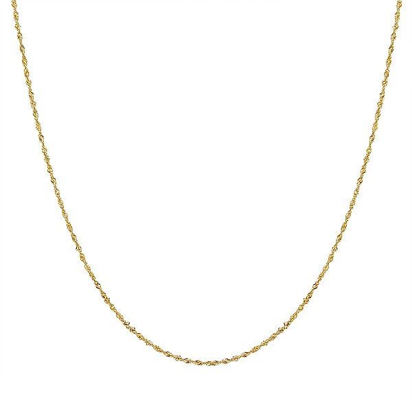 Glanzstücke München Silberkette gelbgold, aus Sterling günstig online kaufen