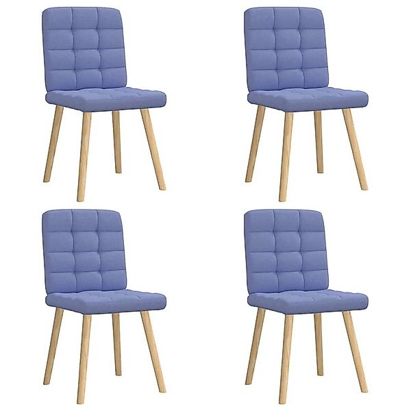 vidaXL Esszimmerstuhl Esszimmerstühle 4 Stk. Jeansblau günstig online kaufen