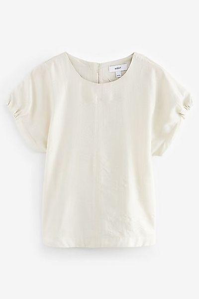 Next Blusenshirt Gerafftes, kastiges T-Shirt (1-tlg) günstig online kaufen