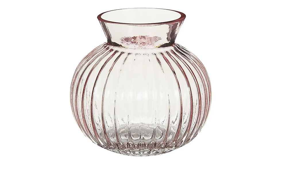 Vase ¦ rosa/pink ¦ Glas ¦ Maße (cm): H: 14  Ø: 14.5 Accessoires > Vasen - H günstig online kaufen