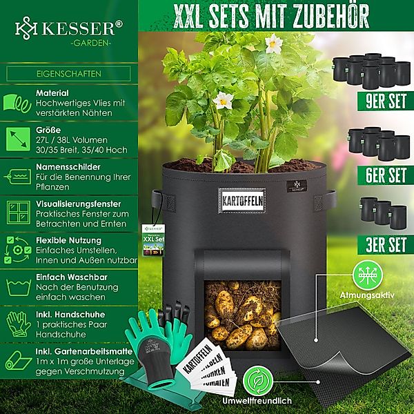 KESSER Pflanzkübel, Kartoffel-Pflanzsack XXL Kartoffel-Pflanzbeutel aus günstig online kaufen