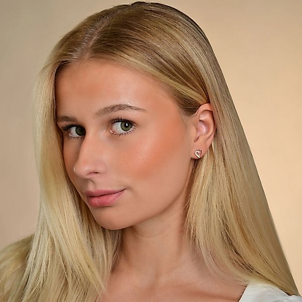 Adelia´s Paar Ohrhänger "Damen Ohrringe – Ohrstecker Herz aus 925 Silber mi günstig online kaufen