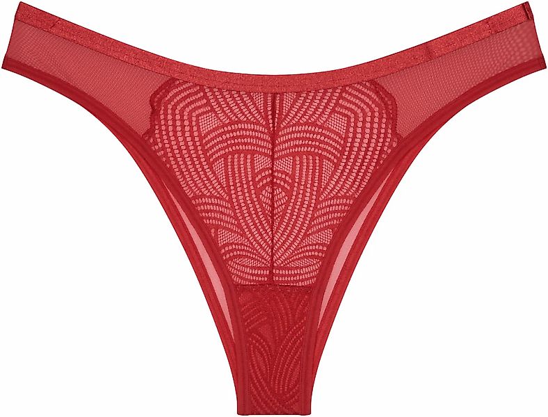 Triumph Brasilslip "Delightful Spotlight" Spitze, hoher Beinausschnitt, gla günstig online kaufen