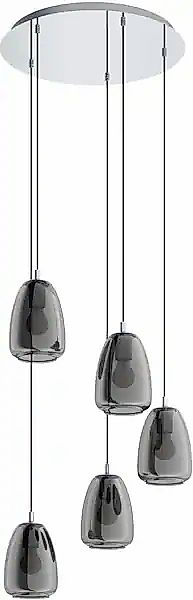 EGLO Hängeleuchte »ALOBRASE« E27 chrom / Ø54 x H150 cm / Pendellampe / Esst günstig online kaufen