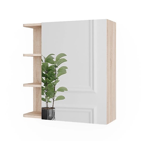 Vicco Badezimmerspiegelschrank Fynn, Sonoma, 62 x günstig online kaufen