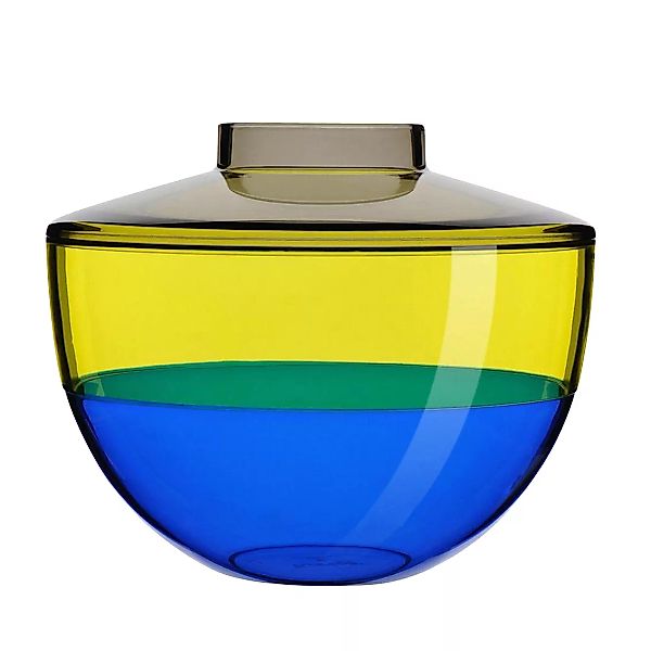 Kartell - Shibuya Vase - rauchgrau/gelb/blau günstig online kaufen