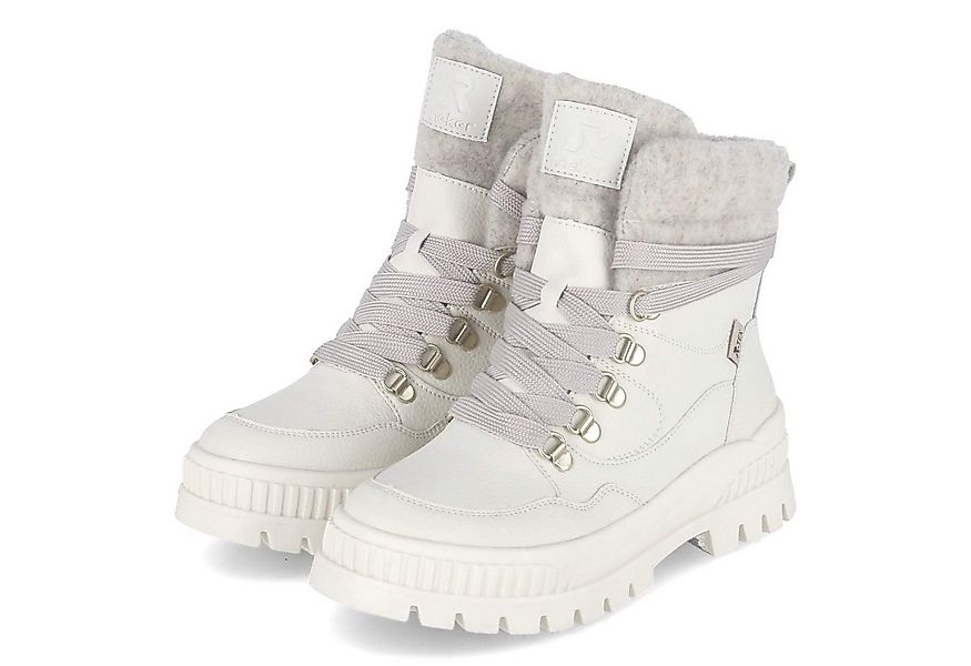 Rieker Rieker - female - W2171-81 - Leder & Textil - weiss Winterstiefel günstig online kaufen