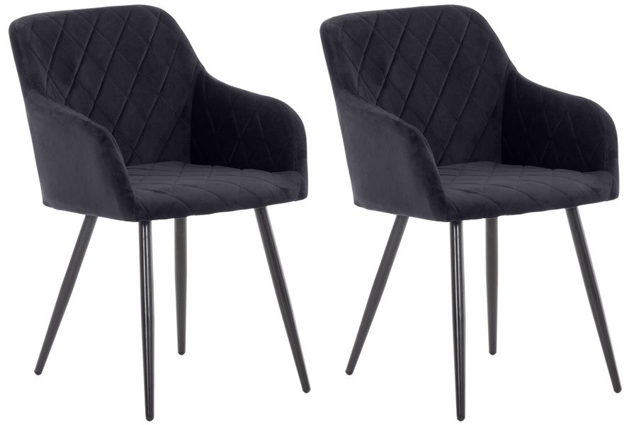 CLP Esszimmerstuhl Shila (2er Set), Samt günstig online kaufen