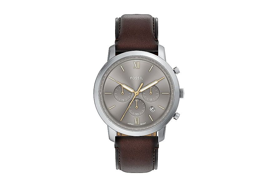 Fossil Chronograph NEUTRA FS6129, Quarzuhr, Armbanduhr, Herrenuhr, Lederarm günstig online kaufen