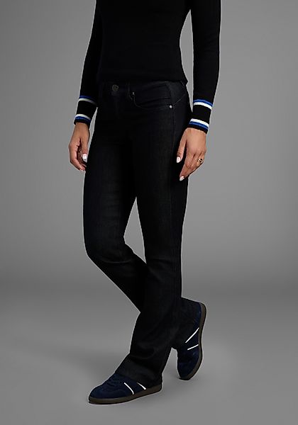 Arizona Bootcut-Jeans Shaping bootcut, Kontrastnähte, Used-Look-Waschung, günstig online kaufen