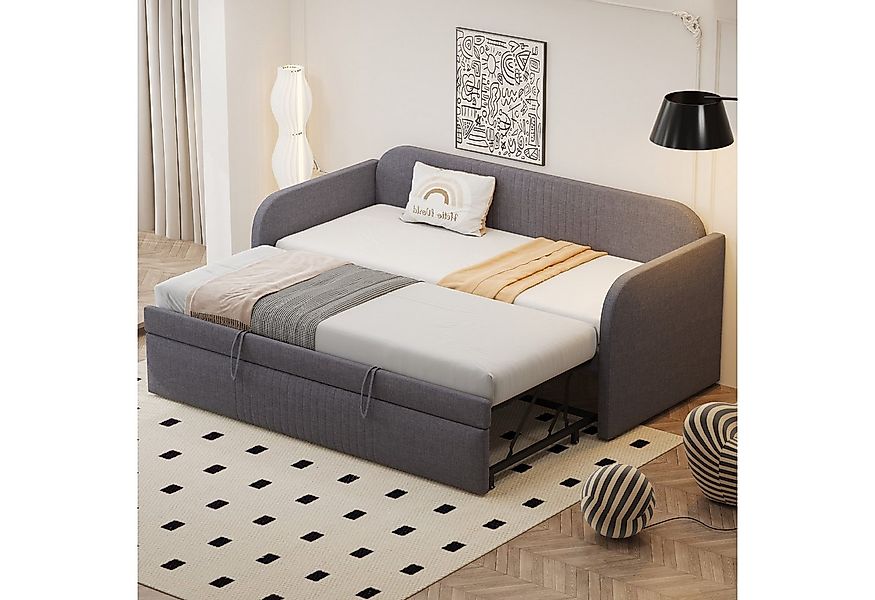 Flieks Daybett, Polsterbett Tagesbett Schlafsofa mit Ausziehbett 90x190/180 günstig online kaufen