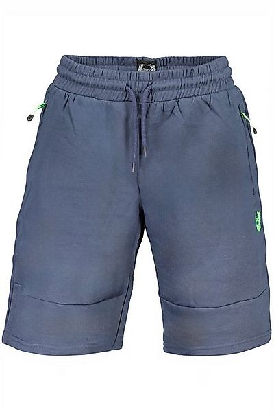 GIAN MARCO VENTURI 5-Pocket-Hose Herren Shorts Blau mit Gummizug, Reißversc günstig online kaufen