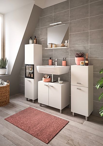 welltime Badmöbel-Set "Tampa, Breite 137cm, 4-teilig" 4 Stk. tlg. günstig online kaufen