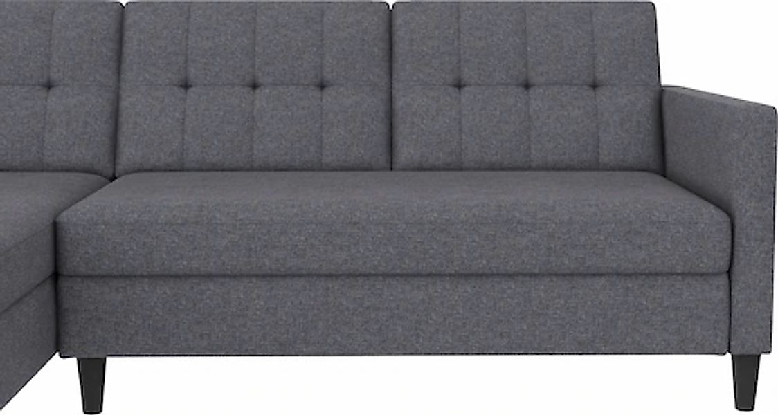 Dorel Home Ecksofa »Hartford II« mit Bettfunktion und Stauraum, Recamiere b günstig online kaufen