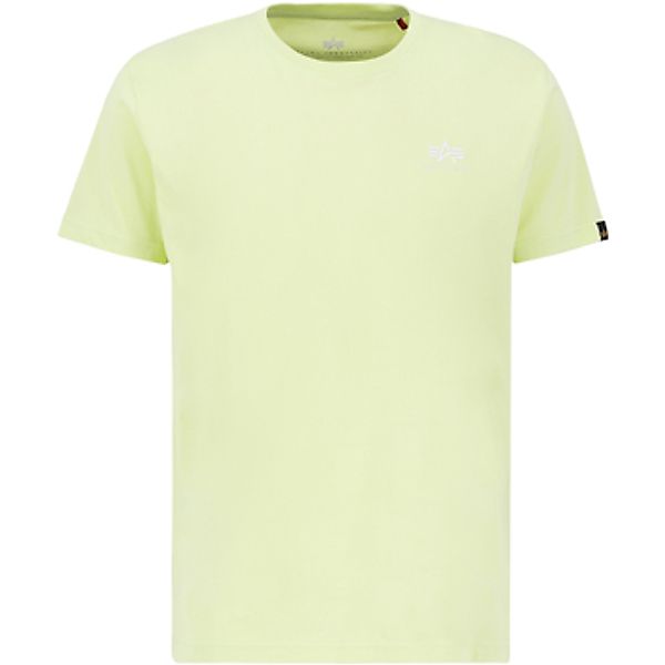 Alpha Industries  T-Shirts & Poloshirts Basic T Small Logo - Arctic Lime günstig online kaufen